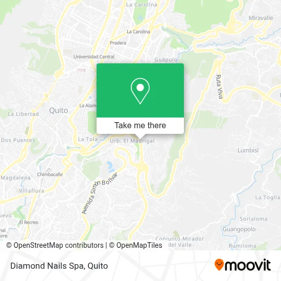 Diamond Nails Spa map