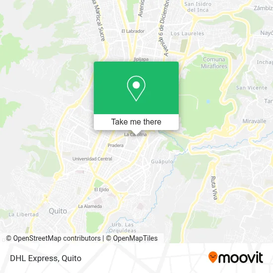 DHL Express map