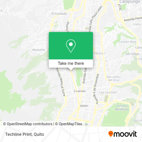 Techline Print map
