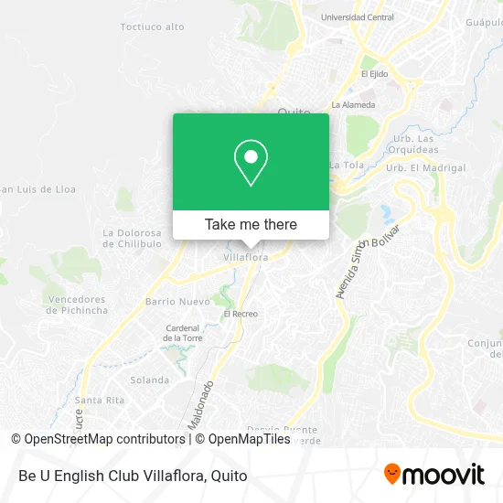 Be U English Club Villaflora map