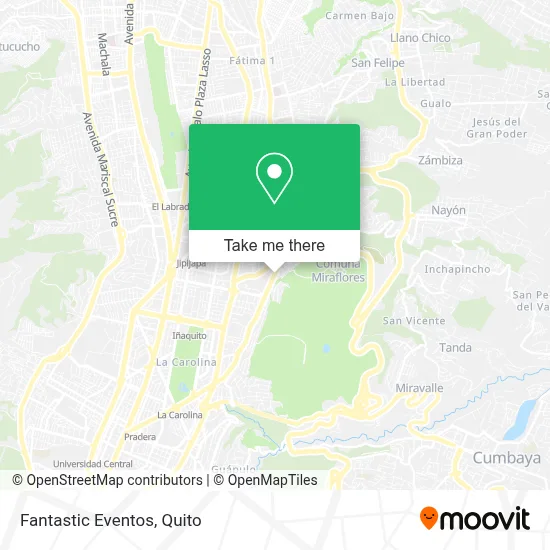 Fantastic Eventos map