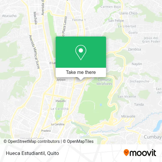 Hueca Estudiantil map