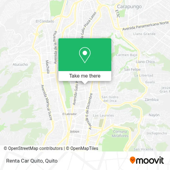 Renta Car Quito map