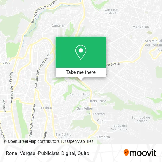 Ronal Vargas -Publicista Digital map
