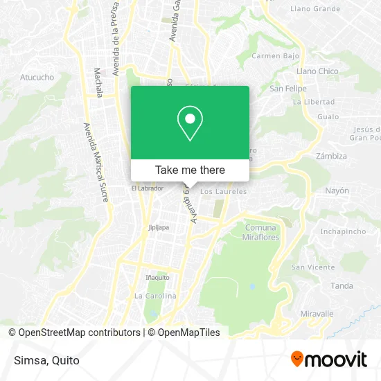 Simsa map