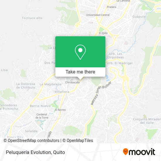 Peluquería Evolution map