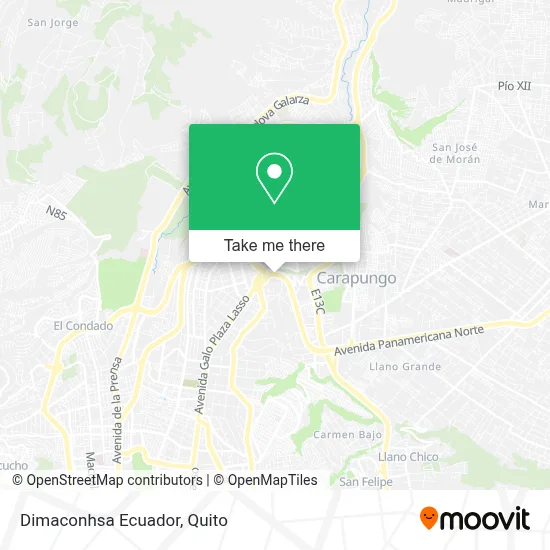 Dimaconhsa Ecuador map