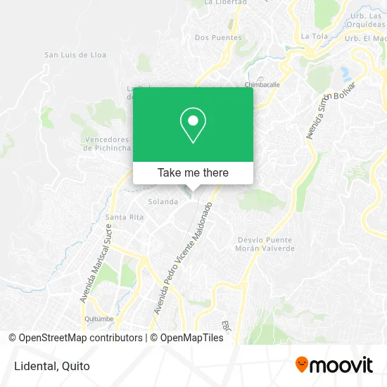 Lidental map