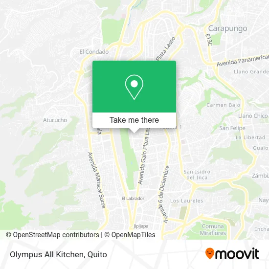 Olympus All Kitchen map