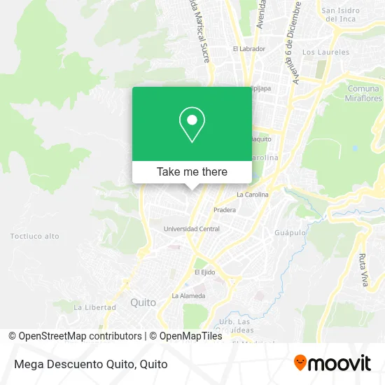 Mega Descuento Quito map