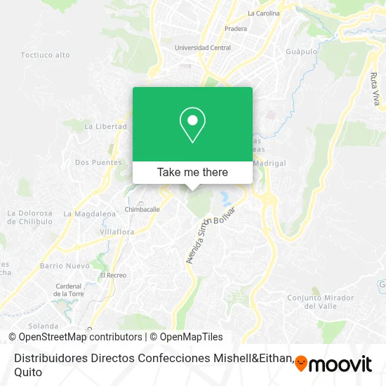 Distribuidores Directos Confecciones Mishell&Eithan map