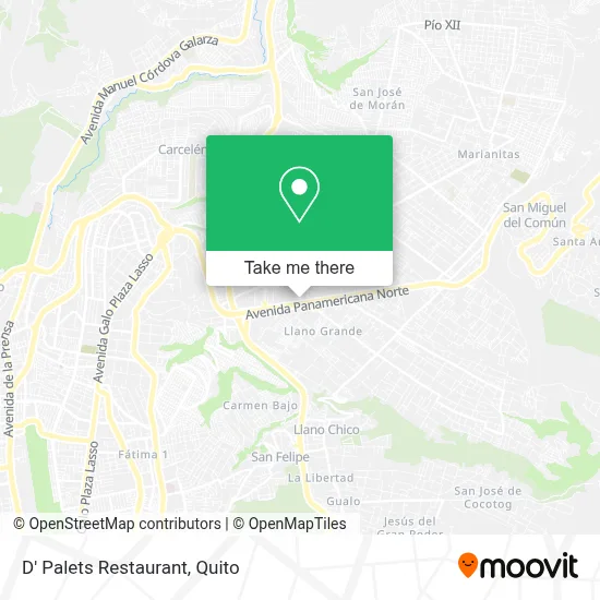 D' Palets Restaurant map