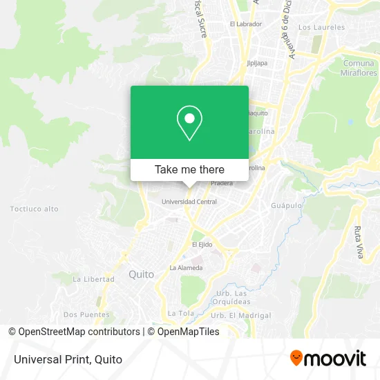 Universal Print map