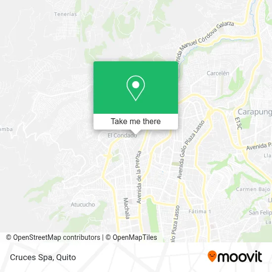 Cruces Spa map