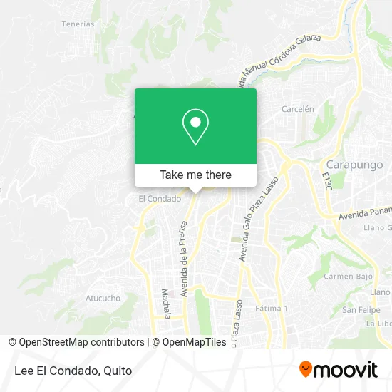 Lee El Condado map