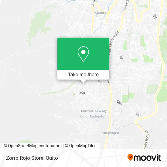 Zorro Rojo Store map