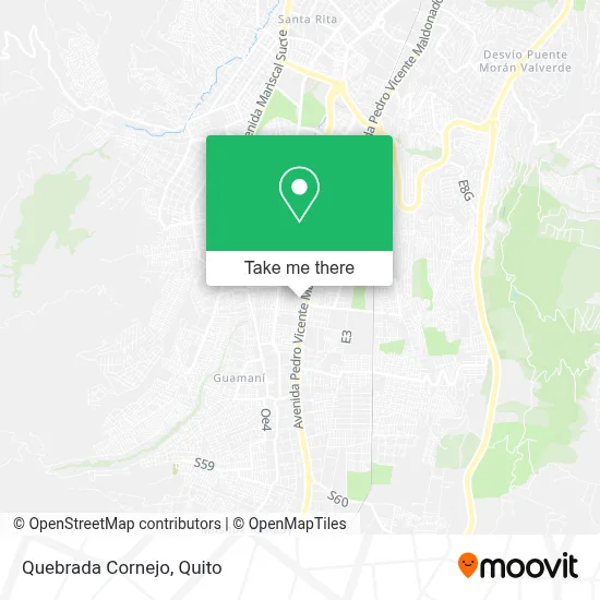 Quebrada Cornejo map