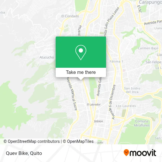 Quev Bike map