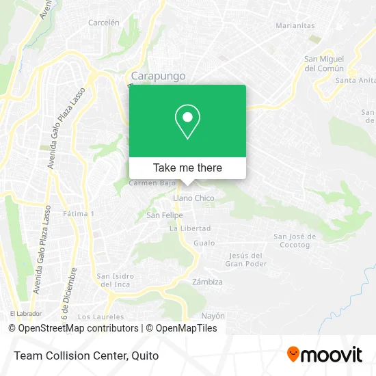 Team Collision Center map