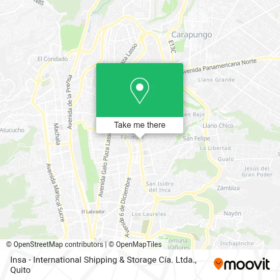 Insa - International Shipping & Storage Cía. Ltda. map