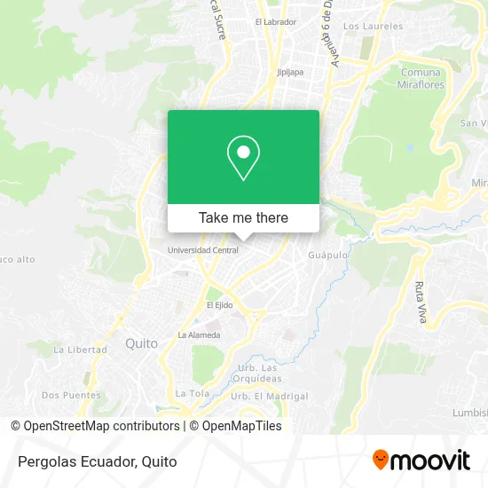 Pergolas Ecuador map