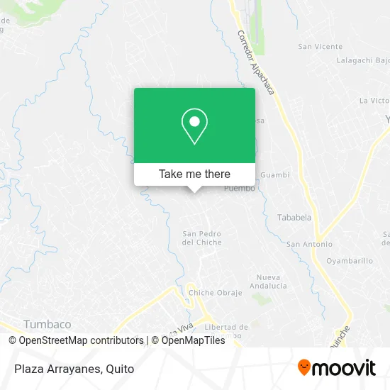 Plaza Arrayanes map