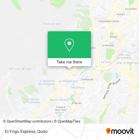 El Frigo Express map