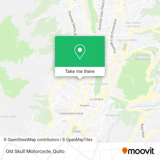 Old Skull Motorcycle map