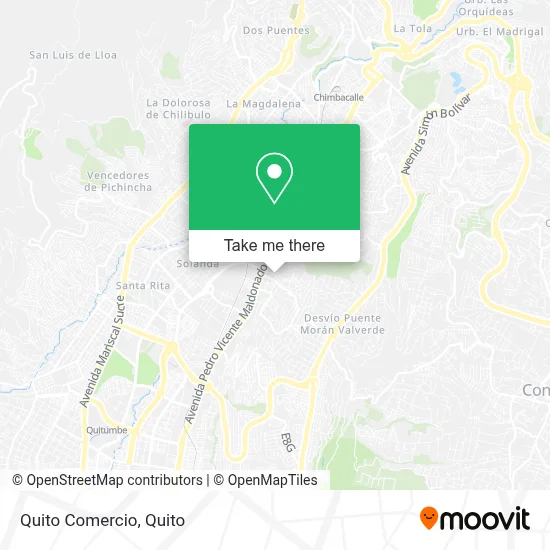 Quito Comercio map
