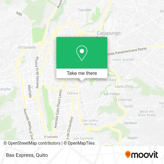 Bas Express map