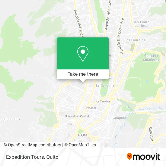 Expedition Tours map