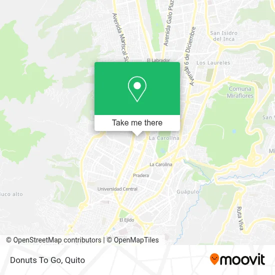 Donuts To Go map