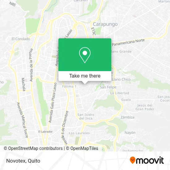 Novotex map
