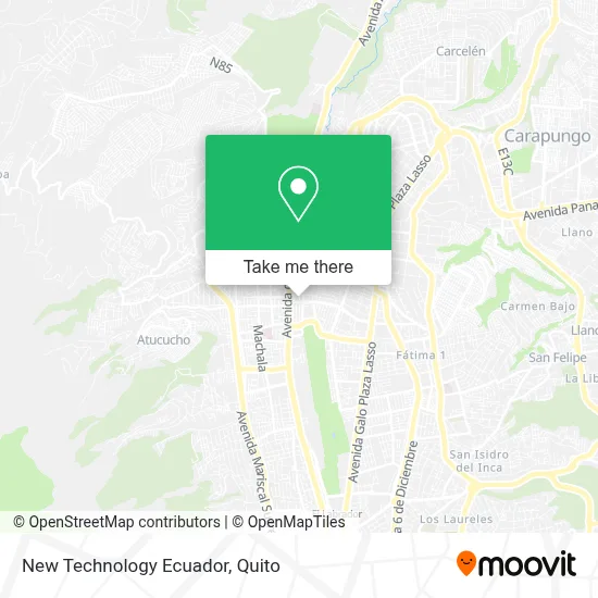 New Technology Ecuador map