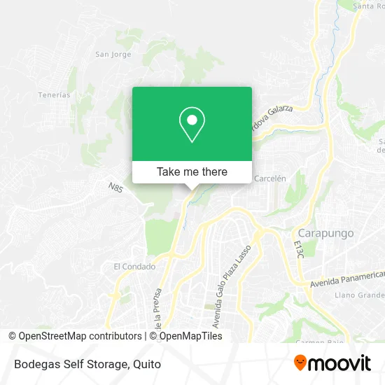 Bodegas Self Storage map