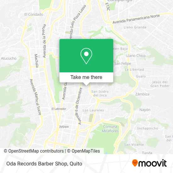 Oda Records Barber Shop map