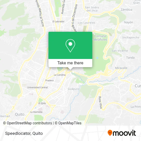 Speedlocator map