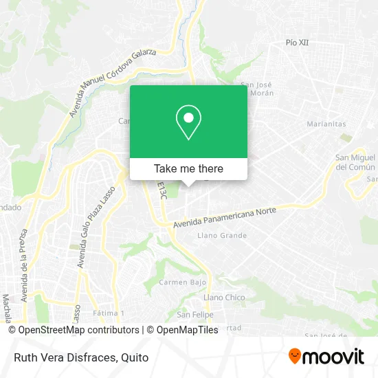 Ruth Vera Disfraces map