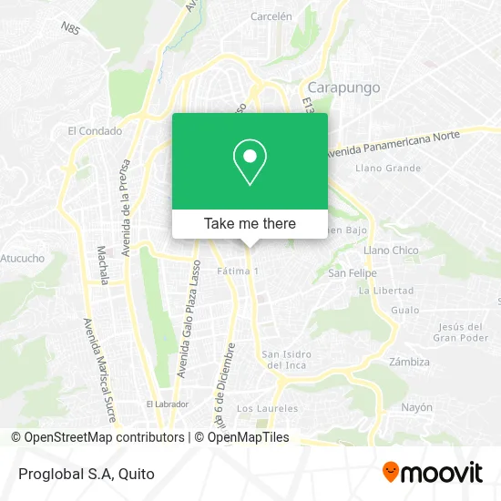 Proglobal S.A map