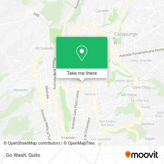 Go Wash map