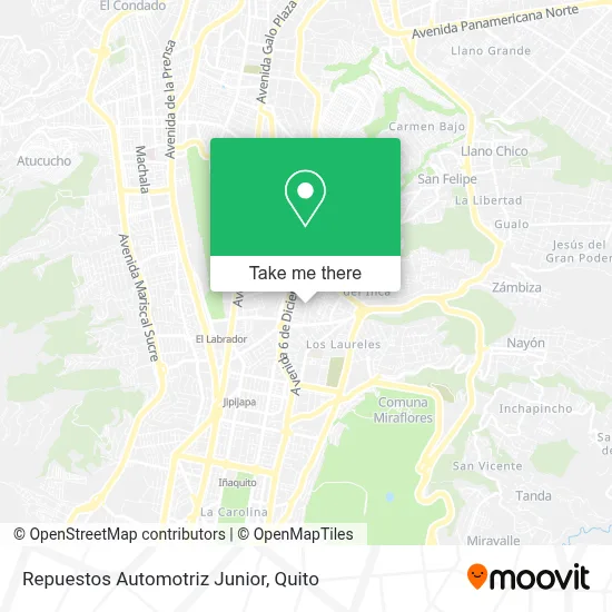 Repuestos Automotriz Junior map