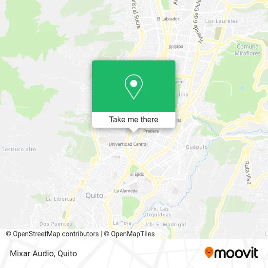 Mixar Audio map