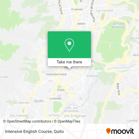 Intensive English Course map