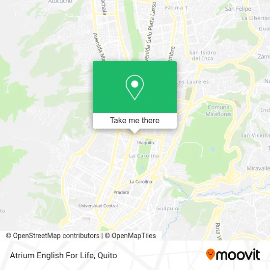Atrium English For Life map