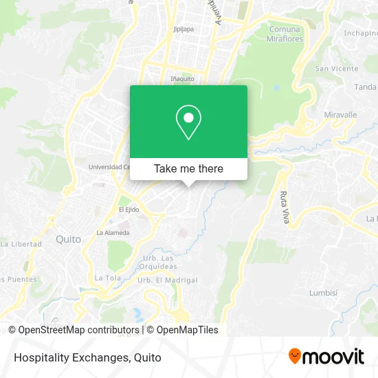 Hospitality Exchanges map