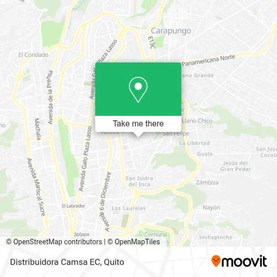 Distribuidora Camsa EC map