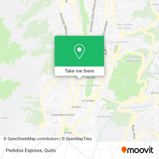 Pedidos Express map