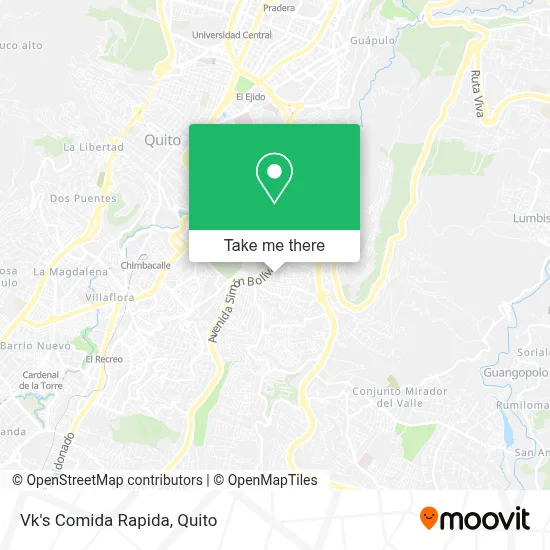 Vk's Comida Rapida map