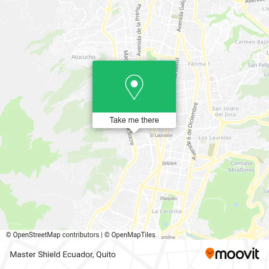 Master Shield Ecuador map