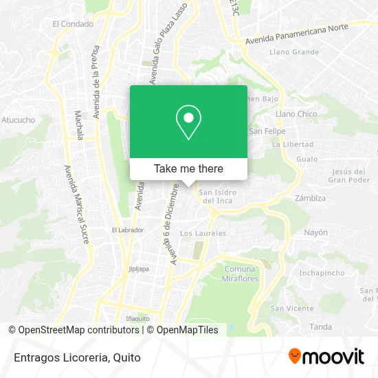Entragos Licoreria map